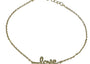 Gold Plated Silver Love Bracelet
