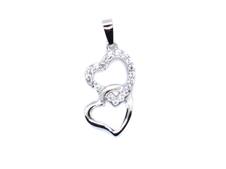 A White & White Cubic Zirconia Pendant.