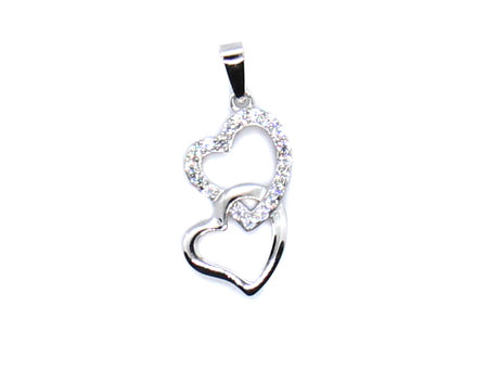 A White & White Cubic Zirconia Pendant.