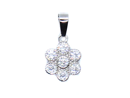A Silver with White Pendant