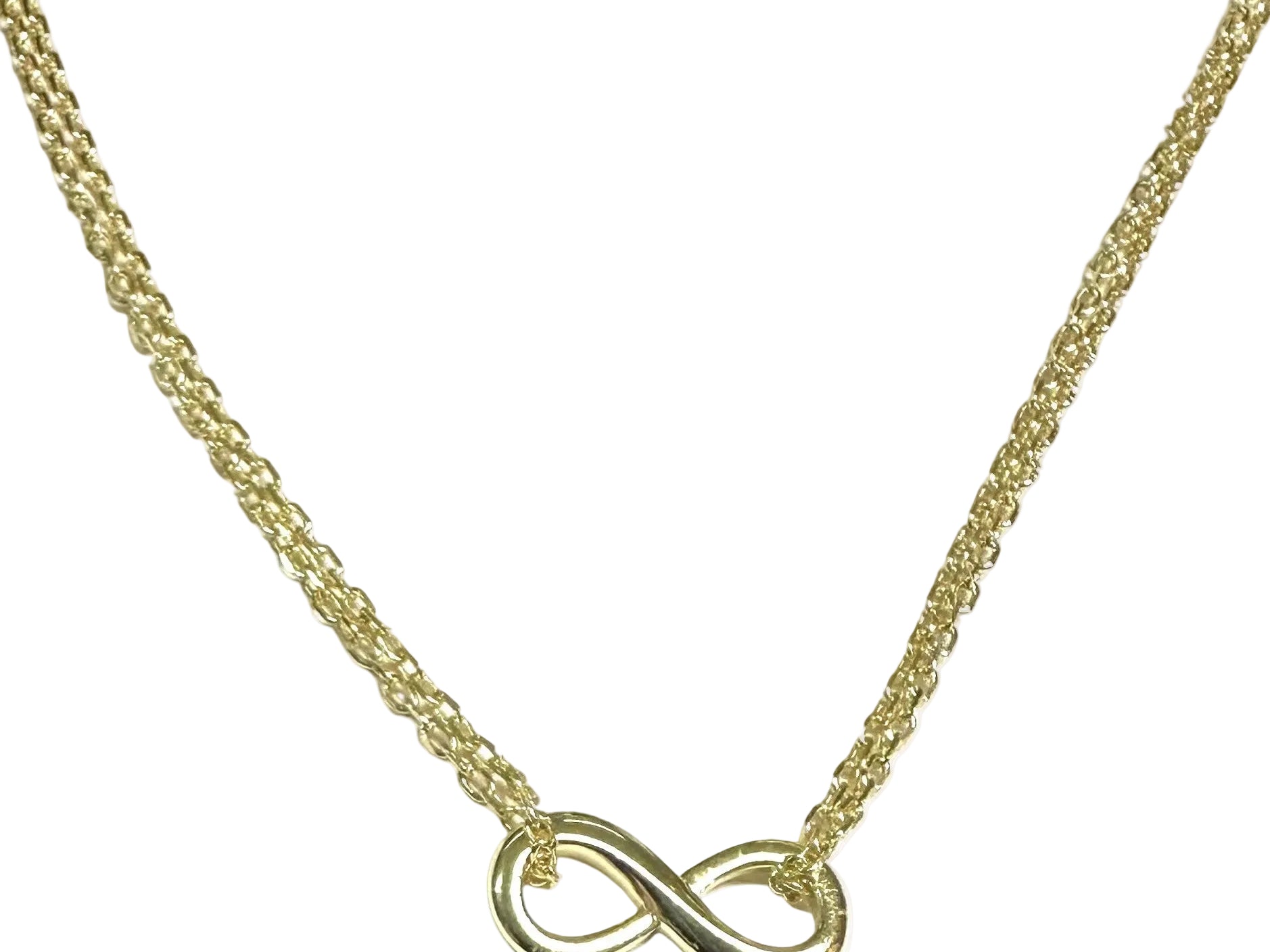 Gold Plated Silver Infinity Necklace