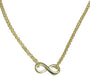 Gold Plated Silver Infinity Necklace