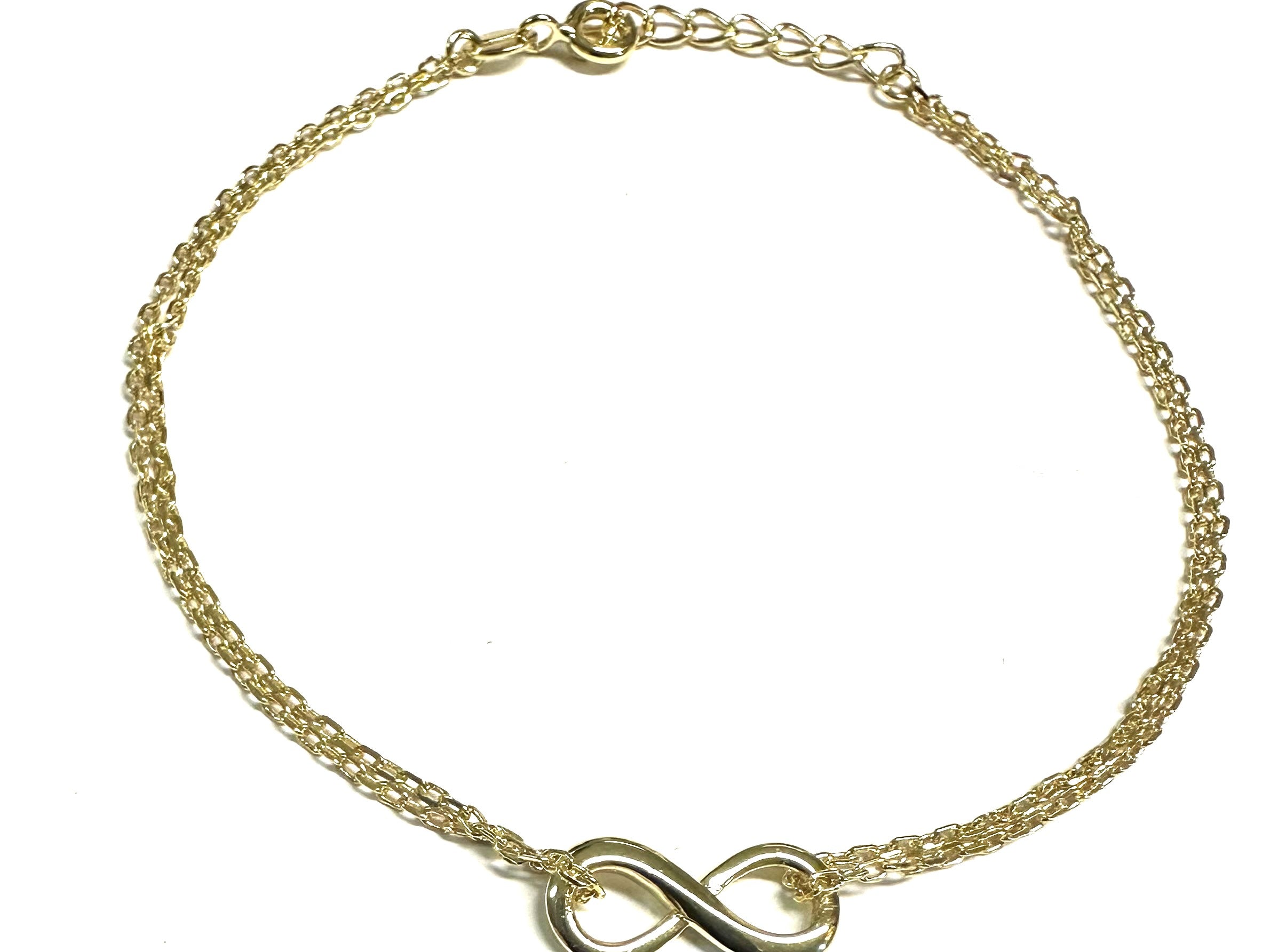 Gold Plated Silver Infinity Necklace