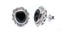 A Black & White Cubic Zirconia Earring.