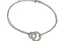 Silver Double Circle Bracelet