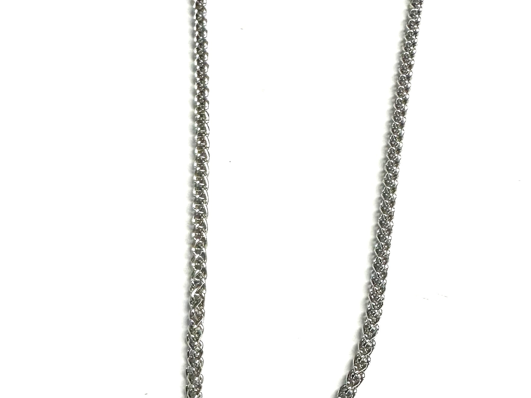 Silver Heart T Bar Necklace