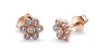 A Silver with Rose Gold Plate Earring