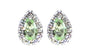 A Peridot & White Cubic Zirconia Earring.