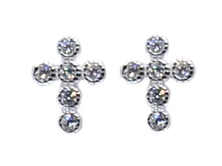 A White & White Cubic Zirconia Earring.