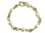 A Gold Plated Silver Pearl Bracelet