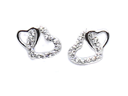 A White & White Cubic Zirconia Earring.