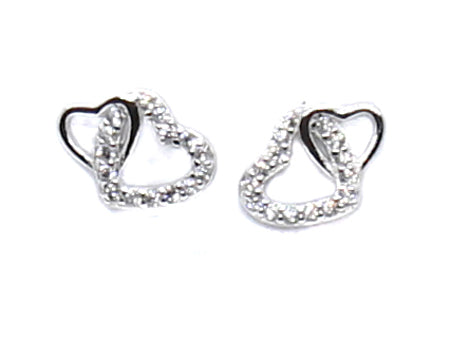 A White & White Cubic Zirconia Earring.