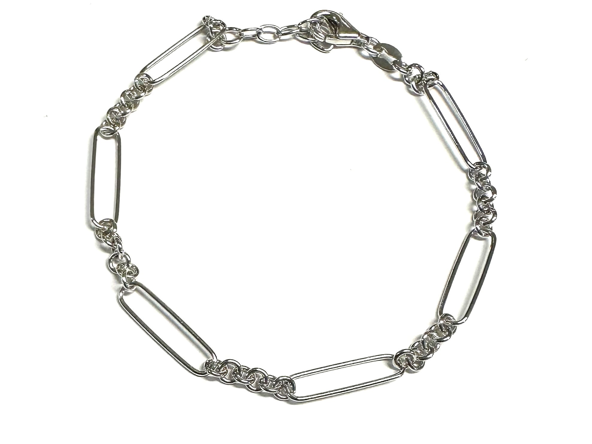 A Silver Necklace and Bracelet
