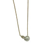 Gold Plated Silver Pearl Necklace