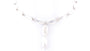 White M O P Stone Silver Necklace