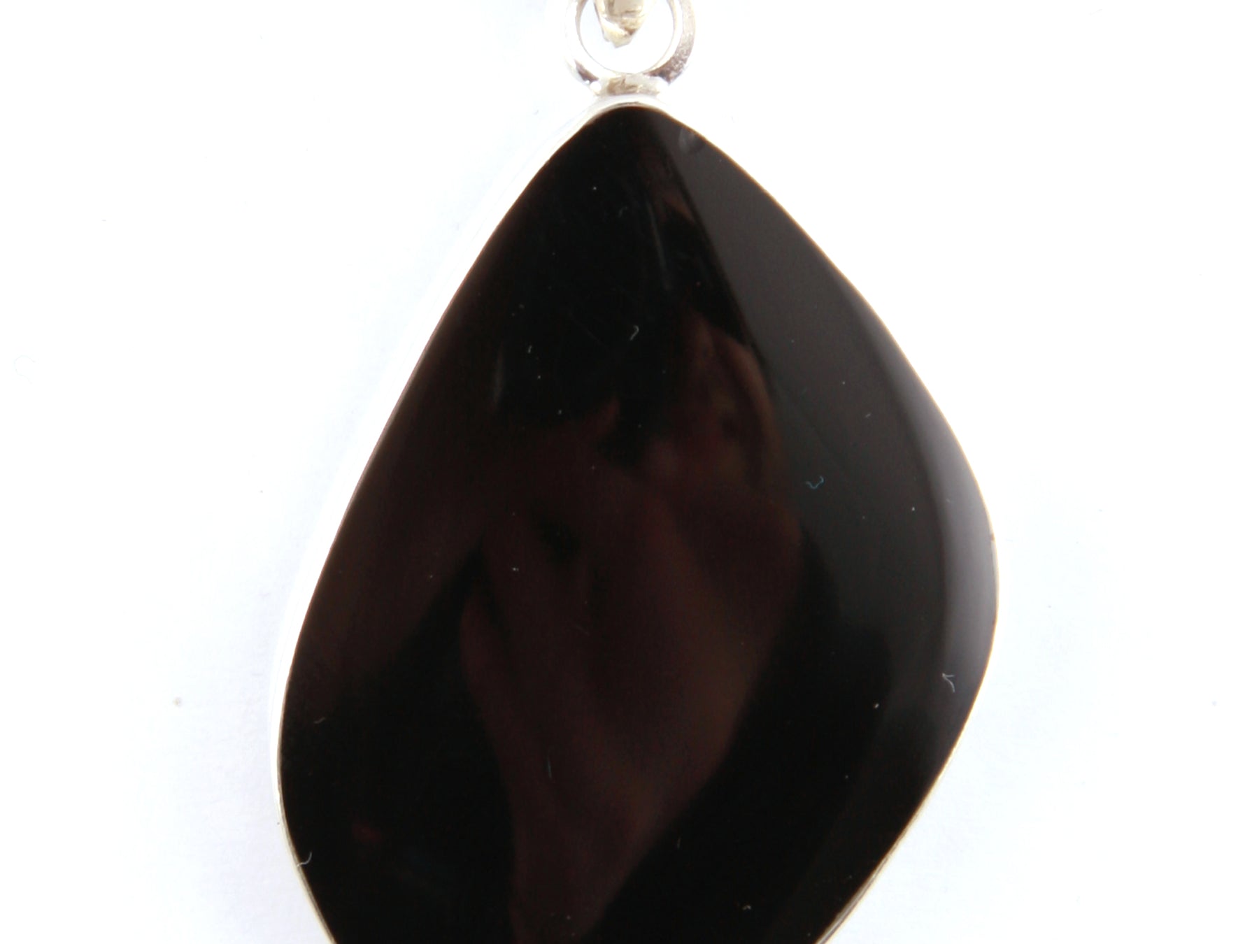 Black Onyx Stone Silver Pendant