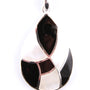 Black Onyx & M O P Stone Silver Pendant