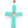Green Torquoise Stone Silver Pendant