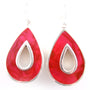 Shell Stone Silver Earring