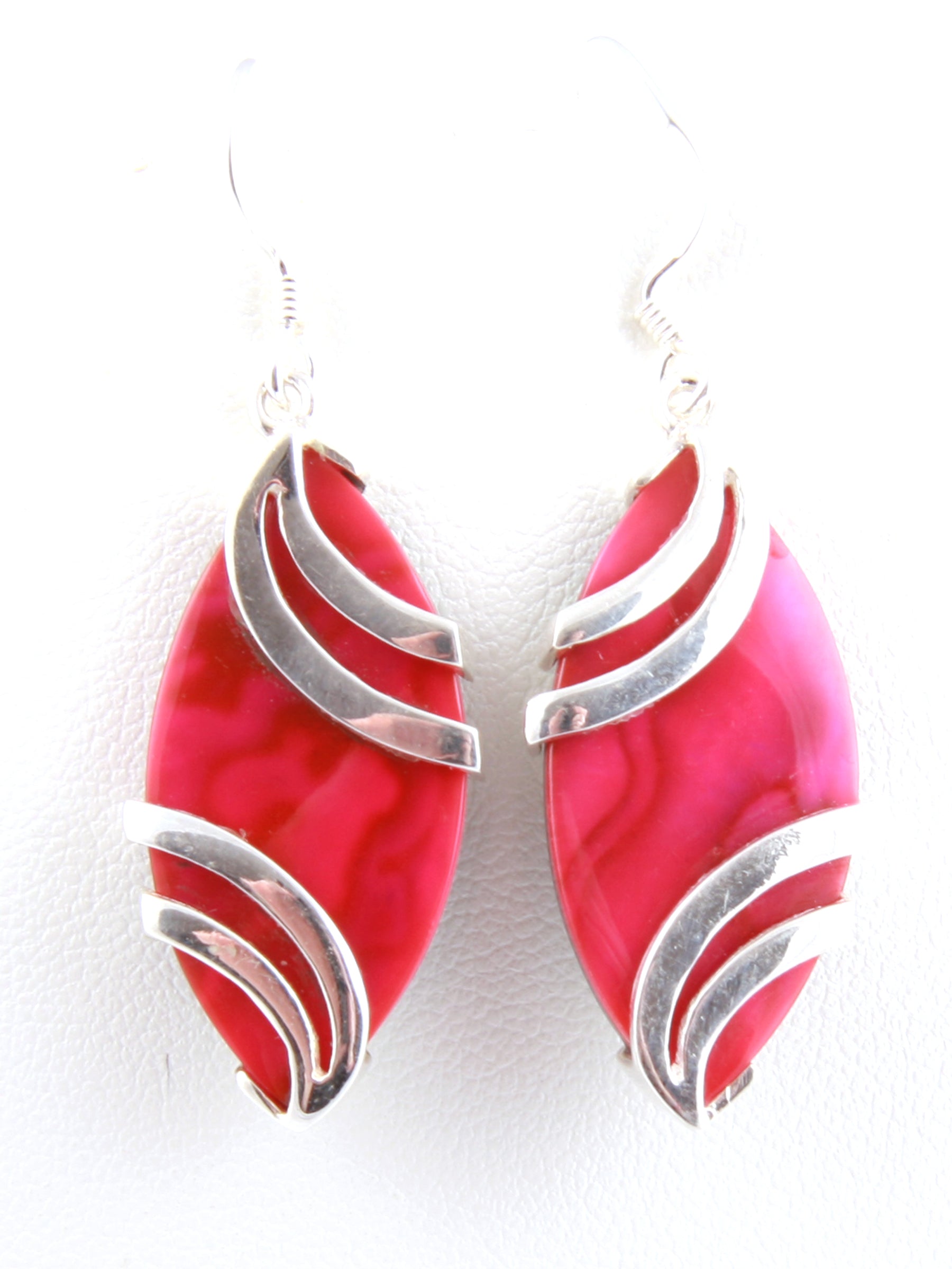 Shell Stone Silver Earring