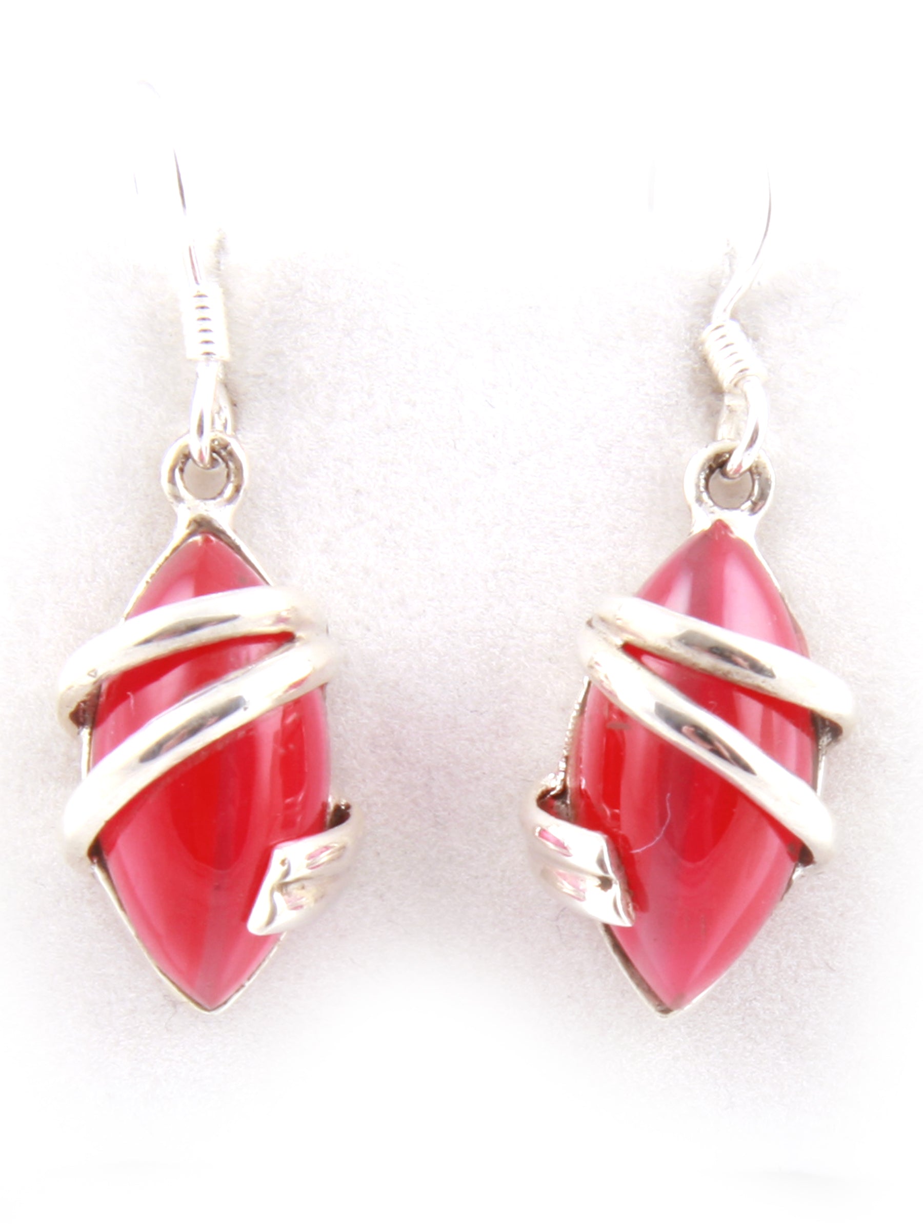 Shell Stone Silver Earring