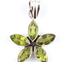 Peridot Stone Silver Pendant
