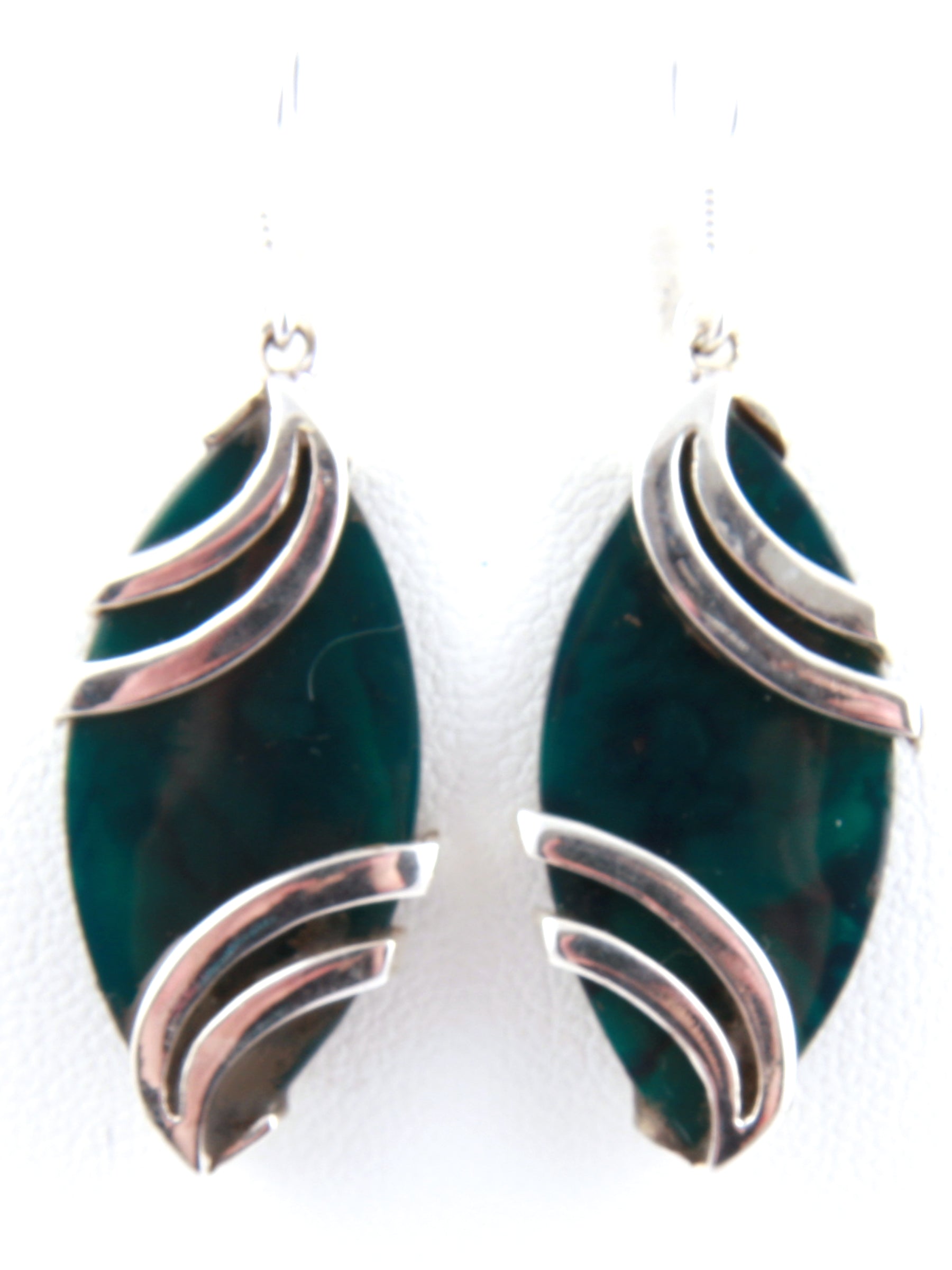 Shell Stone Silver Earring