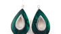 Shell Stone Silver Earring