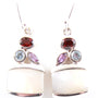Shell Stone Silver Earring