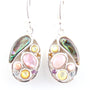 Shell Stone Silver Earring