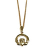 Rolled Gold Claddagh Pendant And Chain