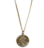 Rolled Gold St Christopher Pendant And Chain 18mm