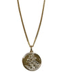 Rolled Gold St Christopher Pendant And Chain 20mm