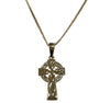 Rolled Gold Celtic Cross Pendant And Chain 30mm