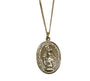 Rolled Gold Miraculous Medal Pendant And Chain 30mm