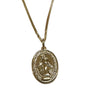 Rolled Gold Miraculous Medal Pendant And Chain 25mm