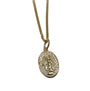 Rolled Gold Miraculous Medal Pendant And Chain 20mm