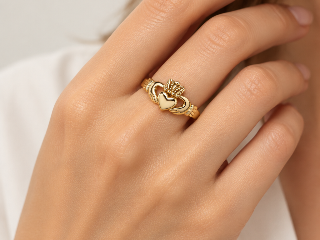 Rolled Gold Claddagh Ring