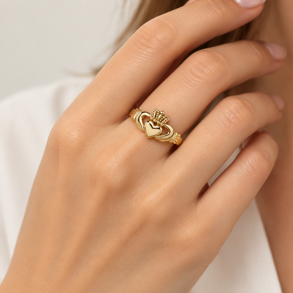 Rolled Gold Claddagh Ring