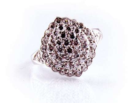 A White Cubic Zirconia Ring