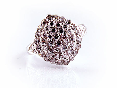 A White Cubic Zirconia Ring