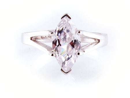 A White Cubic Zirconia Ring