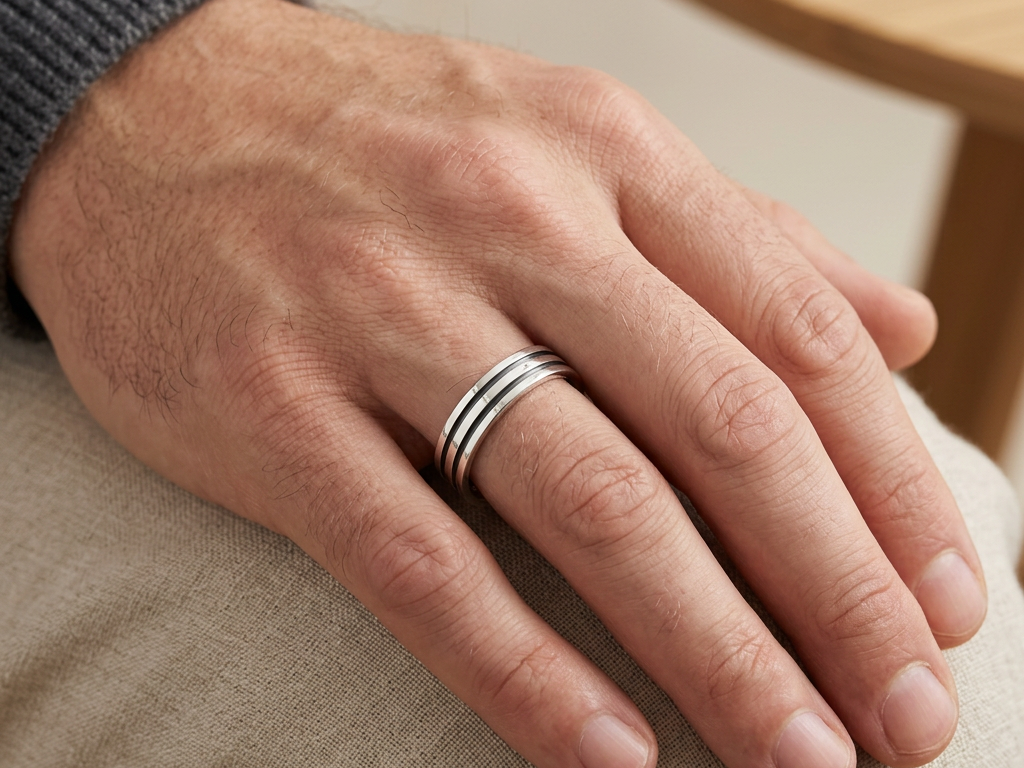 5mm Silver Unisex Ring