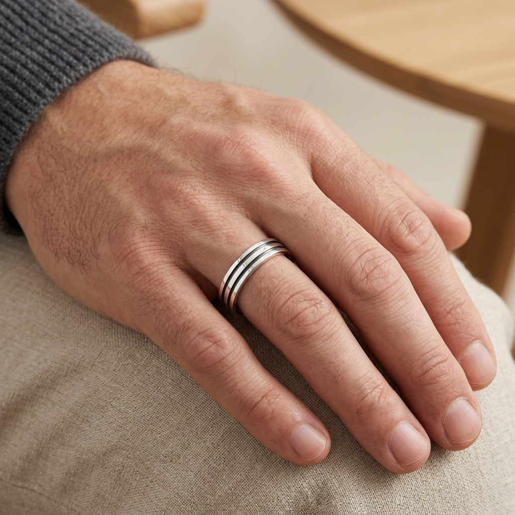 5mm Silver Unisex Ring