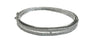 White Cubic Zirconia Silver Bangle.