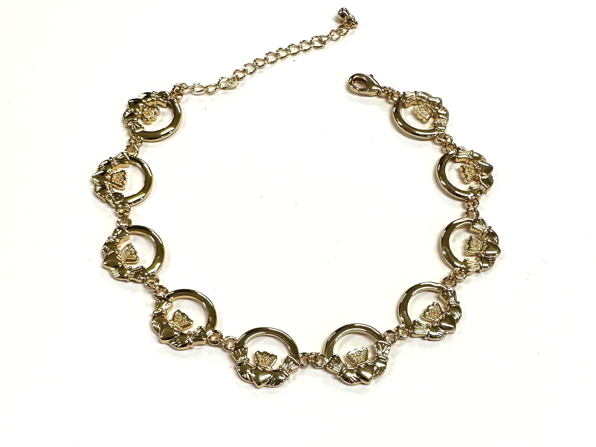 Rolled Gold Claddagh Bracelet