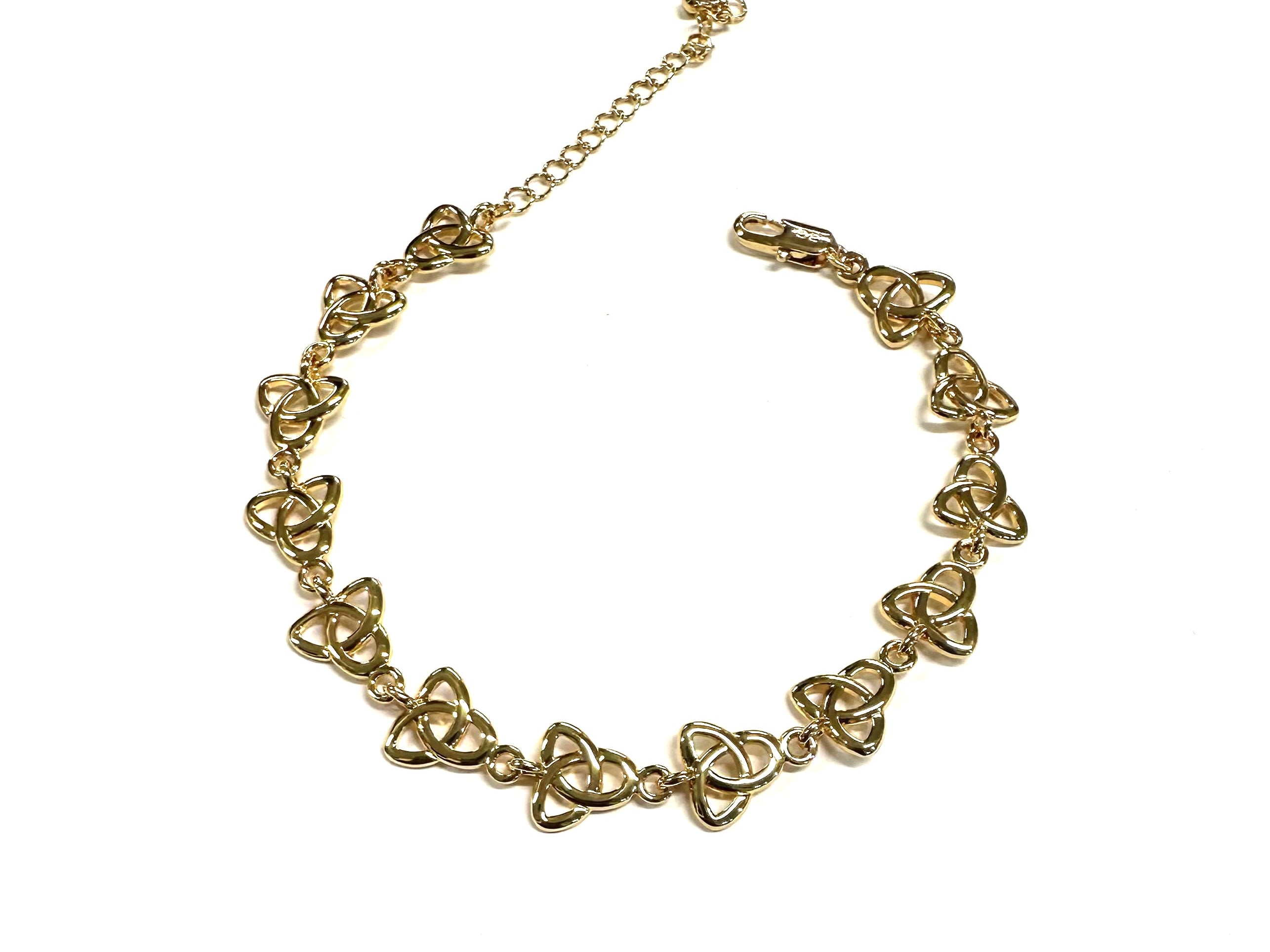Rolled Gold Trinity Knot Bracelet