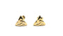 Rolled Gold Trinity Knot Stud Earrings