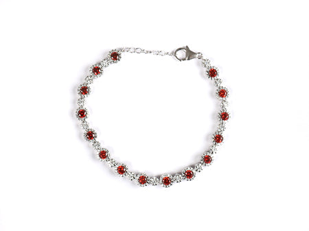 A Ruby Cubic Zirconia Bracelet