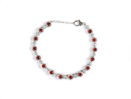 A Ruby Cubic Zirconia Bracelet